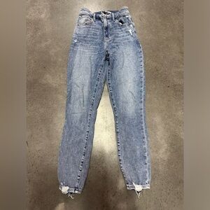 Abercrombie The Super Skinny Ankle High-rise skinny jeans